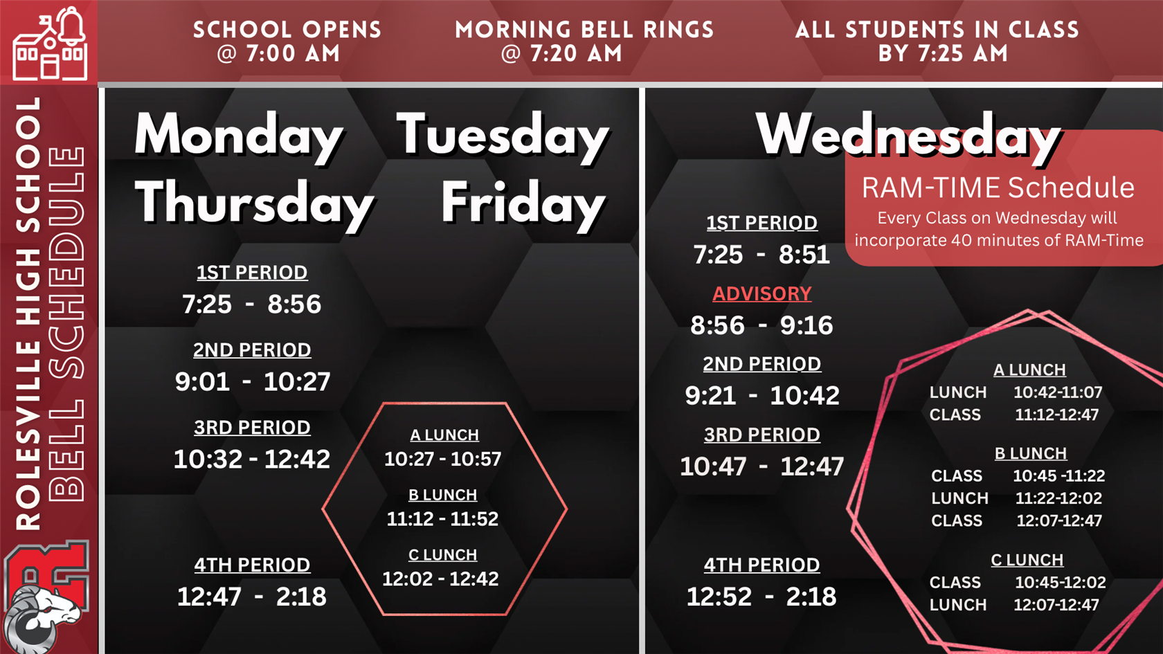 bell schedule